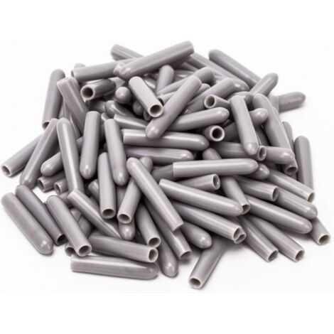 120 tappi per lavastoviglie, diametro interno 3 mm, copertura protettiva in PVC, cestello per lavastoviglie, 3-25 mm (grigio) (1/4)