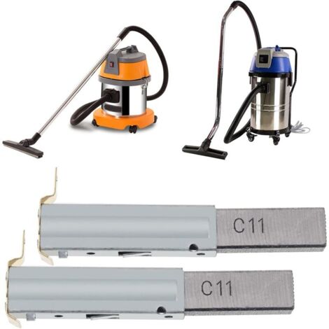 Coppie (4 pezzi) di spazzole di carbone di ricambio compatibili con aspirapolvere industriali da 3000 W (1/4)