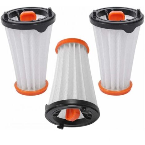 Confezione da 3 filtri di ricambio per aspirapolvere AEG/Electrolux Rapido ed Ergorapido. Sostituisce AEG AEF 144 / Electrolux EF144. (1/4)