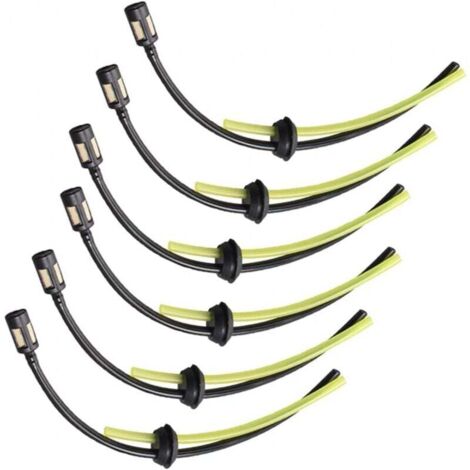Connettore per tubo flessibile del carburante da 6 pezzi, tubo flessibile del carburante universale per decespugliatore, tagliasiepi, tagliaerba (1/4)