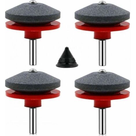 Affilatrice per lame per tosaerba a 4 pezzi, affilatrice universale per tosaerba, kit di bilanciamento lame a 1 pezzo, accessori per tosaerba (1/3)