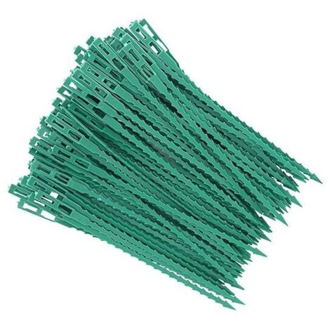80 pali per pomodori, supporti regolabili per piante e fascette in plastica per giardinaggio e fai da te.