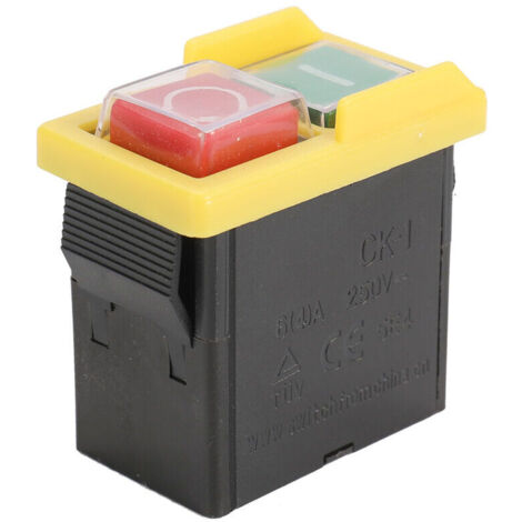 Interruttore di sicurezza universale CK1 / 250V da 250 volt, interruttore elettromagnetico per smerigliatrice antipolvere impermeabile MNS (1/4)