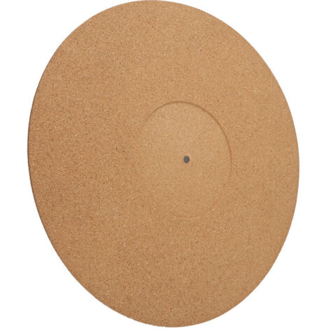 Tappetino per giradischi in sughero morbido da 30 cm di diametro e 295 mm di diametro, antiscivolo e antistatico. (1/4)