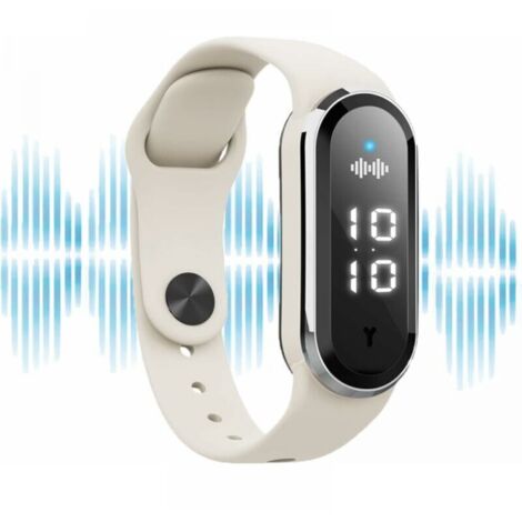 Braccialetto repellente per zanzare a ultrasuoni, orologio repellente per zanzare, ricaricabile tramite USB, impermeabile, per bambini e adulti (bianco) (1/4)