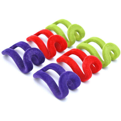 30 ganci floccati, mini grucce, antiscivolo, a cascata, salvaspazio (11 colori) (1/4)