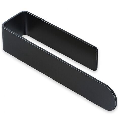 Portasciugamani da bagno autoadesivo da 37 cm, nero, SUS304 (1/4)