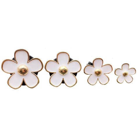 (bianco, 1,8/2,3/3/3,3 cm) Daisy, ACTOYS 8 clip per bocchette dell'aria a forma di margherita, accessori per interni auto per donne, emanano una piacevole fragranza (1/4)