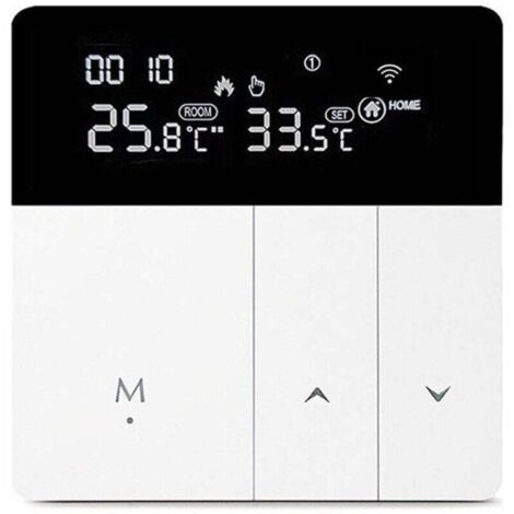 Termostato programmabile 3A Smart Link per caldaie e impianti sanitari, controllo touch, regolatore digitale, bianco (Wi-Fi non incluso) XXW (1/4)