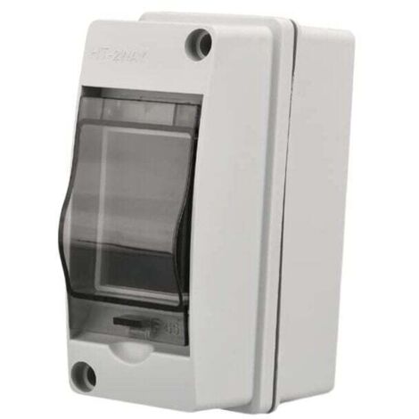Scatola di controllo esterna impermeabile IP65, 2 moduli, superficie in plastica ABS, scatola di controllo elettrica impermeabile, armadio elettrico esterno, scatola di giunzione modulare (a 2 vie) (1/4)