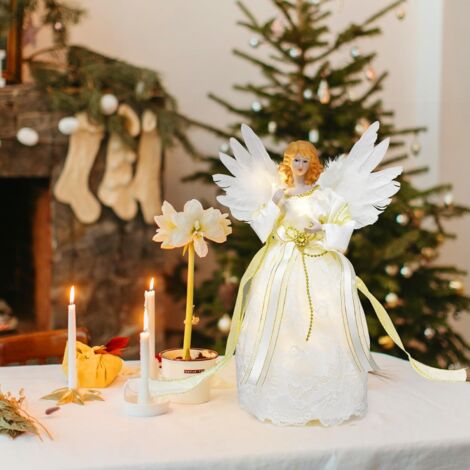 Magie Di Natale Statuetta "The Final Touch" Per Albero – Famiglia Che Decora L'Albero, In Poliresina 8,8cm - 2