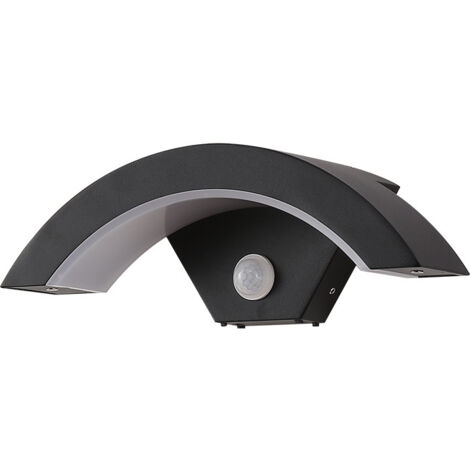 Applique LED da esterno 24W 2650LM con sensore di movimento, IP65 impermeabile, design a U, per ville, portici, giardini e balconi (1/4)