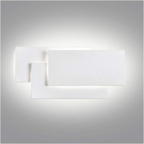 Applique da parete bianca per interni, LED 24W, impermeabile IP20, bianco naturale 40004500K, per corridoio, scale, soggiorno, non dimmerabile (1/4)