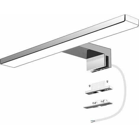 Luce LED per specchio da bagno 5W 500 lumen, luce da bagno da 30 cm bianco freddo 6000K, luce da parete impermeabile IP44 per specchio, illuminazione per mobili senza sfarfallio