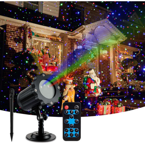 Proiettore Di Luci Natalizie E Halloween 2 In 1 – 14 Diapositive HD + Onde Oceaniche 3D – Impermeabile, Con Telecomando E Timer, Per Esterni E Interni - 3