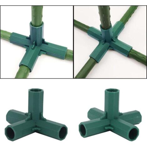 CHOYCLIT 10 pezzi connettori per telaio per serra per telaio da giardino, gabbie per frutta