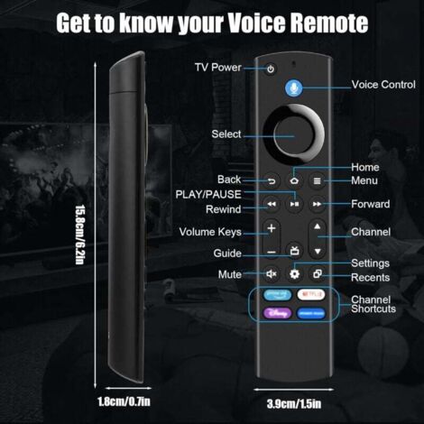 Telecomando Vocale Universale Per Smart TV Stick E Cube AMZ (4K, 2a/3a Gen, Lite) – Sostitivo Con Funzione Voce - 2