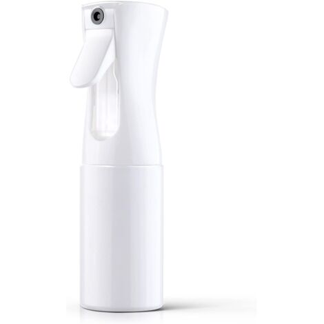 Flacone spray, spruzzatore per capelli, spruzzo d'acqua continuo per capelli, spruzzo ultrafine per acconciatura, pulizia, nebulizzazione e cura della pelle (200 millilitri, bianco) (1/4)