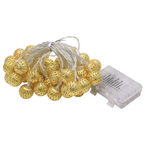Luci decorative a forma di sfere di ferro marocchine cave per Natale, Pasqua, Halloween. (1/4)