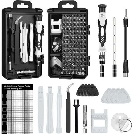 Kit di cacciaviti di precisione, 120 in 1 mini kit di cacciaviti per computer per PC, MacBook, iPhone, occhiali, orologio, smartphone - (1/4)