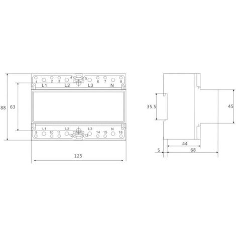 Contador eléctricos miniatura 3.5 W 150 AMP modelo 22D101G2A marca Contador eléctricos miniatura 3.5 W 150 AMP modelo 22D101G2A marca