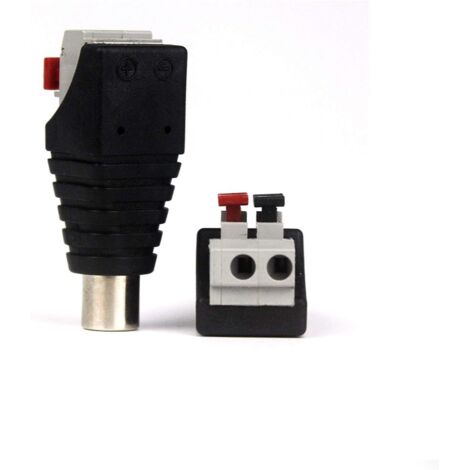 2 Adattatori RCA Maschio-Femmina Angolo Retto 90° | Rame Puro Per Audio Stereo Rosso E Nero