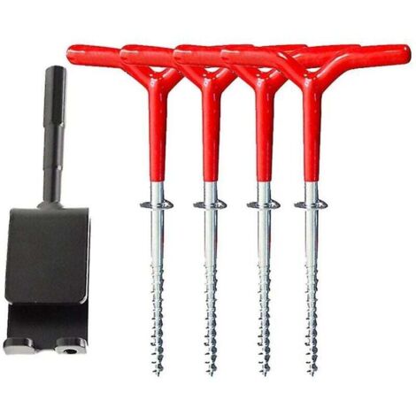 Kit di ancoraggio universale per ghiaccio, strumento di ancoraggio per riparo da pesca sul ghiaccio per cuciture di inserimento nel ghiaccio, tenda per riparo dal ghiaccio