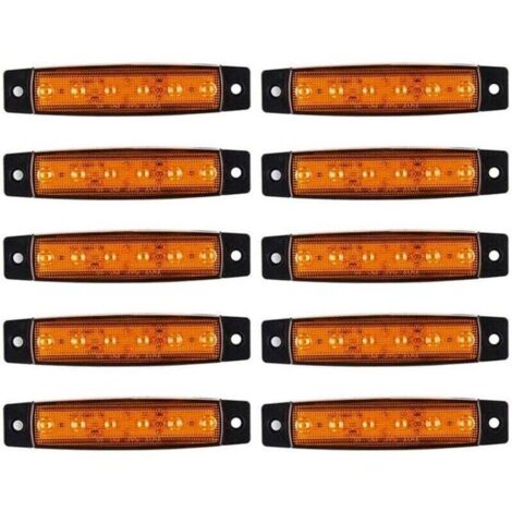 10 luci di posizione a LED per camion, luci di posizione laterali, luci di posizione laterali a LED CC 12V, accessori per camion per autobus, camion e rimorchi (1/4)