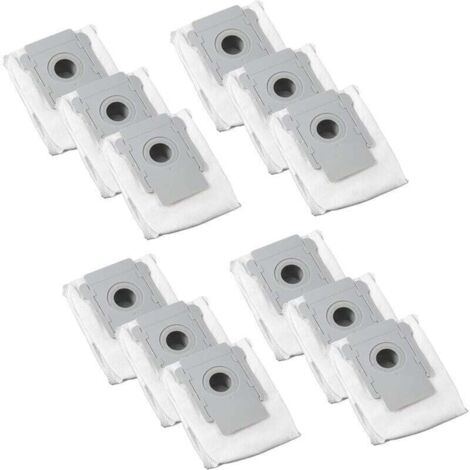 Confezione da 12 sacchetti di ricambio per la polvere compatibili con iRobot Roomba i3+(3550), i4+(4552), i6+(6550), i7(7150), i7+/Plus(7550), s9(9150), s9+(9550) Robot Clean Base Vacuum Cleaner, 4640 (1/4)