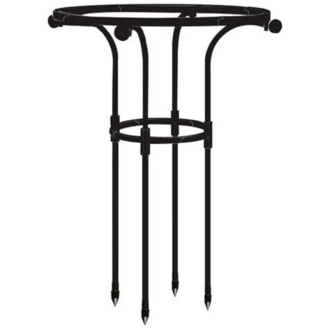 Traliccio da giardino per piante rampicanti - supporto per rampicante nero (altezza 65 cm, diametro 20 cm)