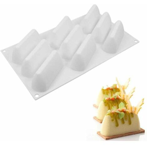 Stampo per torta in silicone con cono di mousse bianco Mountain Top-Fei Yu (1/2)