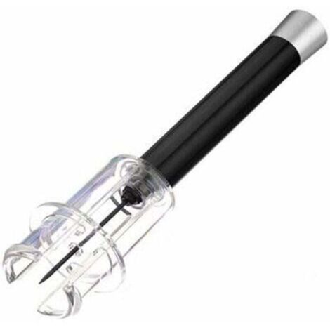 Cavatappi, cavatappi a pressione d'aria, apribottiglie con tappo a strappo, apribottiglie per vino, accessori per vino (nero) (1/4)