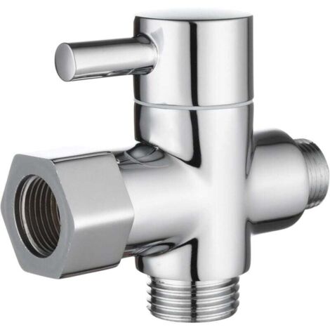 Adattatore per valvola deviatrice in ottone massiccio a 3 vie da 3/8" per WC - Fei Yu (1/4)
