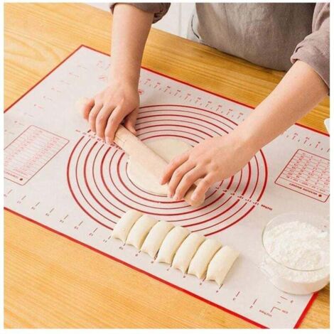 Tappetino da forno in silicone antiaderente riutilizzabile, tappetino da pasticceria per pasta fondente, adatto per tappetini da forno in silicone, tappetini da banco, tappetini per stendere la pasta,