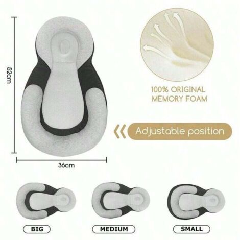 Cuscino multifunzionale per neonati: anti-rotolamento, funzione allattamento e tempo sulla pancia, spessore regolabile, facile da pulire