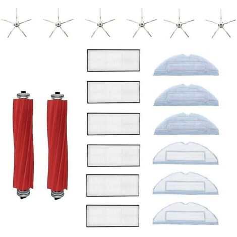 Per S7 S70 S75 S7max S7maxv T7s Kit filtro HEPA per accessori aspirapolvere con spazzola laterale principale, wh (1/3)