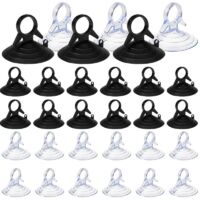Confezione da 30 ventose per alette parasole, ventosa da 45 mm senza gancio, ventose in PVC, mini ventose, trasparenti e nere, ventose per finestre.