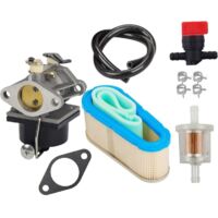 Carburatore, con filtro aria 36356, valvola di intercettazione, filtro carburante, tubo carburante, per Tecumseh OHV125, OHV130 e OHV135, modello sostitutivo 640065A