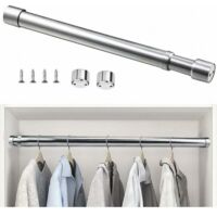 Asta appendiabiti estensibile da 31 cm a 51 cm in acciaio inox, asta telescopica regolabile per tende, asta appendiabiti estensibile resistente alla corrosione per armadi, bagni, cucine, camere da let