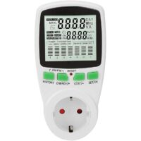Wattmetro, monitor del consumo energetico, presa per misuratore di potenza 0-16A, monitor intelligente del consumo di elettricità (Regno Unito)