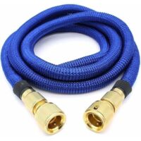 Tubo da giardino, tubo flessibile estensibile, tubo flessibile retrattile con raccordi in metallo per irrigazione/pulizia del giardino/lavaggio dell'auto (2,5 m)