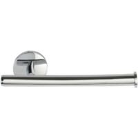 Portarotolo carta igienica Cuba Shine cromato 5x18,5 cm, portarotolo da parete, non necessita di foratura, portarotolo di ricambio, accessorio per il bagno, accessorio per il bagno di design, finitura