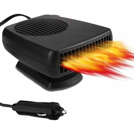 Calentador de coche de 200 W y 12 V: Calentador de coche portátil de 12 V con ventilador, desempañador y temporizador, calentador de parabrisas para camping, autocaravanas y vehículos. (1/4)
