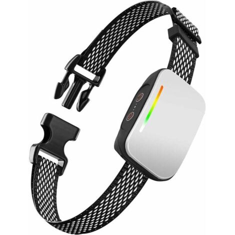 Collar inteligente antiladridos para perros con pitido/vibración, 4 niveles de sensibilidad, collar de adiestramiento, collar eléctrico para perros de 4 a 80 kg, resistente al agua IP67.