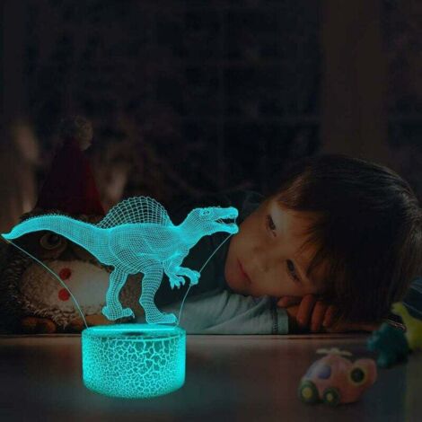 EXOOHOUO - Luz De Dinosaurio 3D - Luz De Noche De Dinosaurios