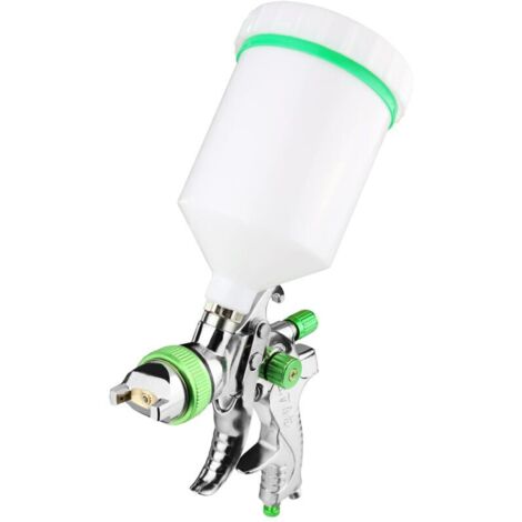 HVLP Pistola A Spruzzo Con 3 Ugelli 1.4/1.7/2.0 Mm – Set Professionale Con Bicchiere 600ml E Separatore Olio/Acqua