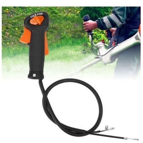Interruptor de acelerador, interruptor de agarre de bicicleta portátil para Stihl FS120 FS200 Soporte de montaje (1/4)