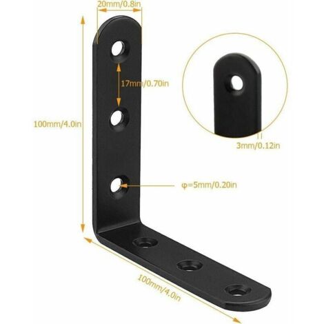 20 Piezas Conectores En Ángulo, Ángulos Metálicos De Acero Inoxidable 90 Grados 40 X 40 Mm Angulos Pequenos Con 80 Tornillos Para Montaje De Soporte En Angulo Muebles Mesa Silla Estanteria Plata 85608482