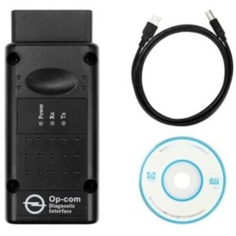 Probador de diagnóstico con interfaz USB OPCOM 2012V CAN OBD2, firmware Opera V1.99, color negro