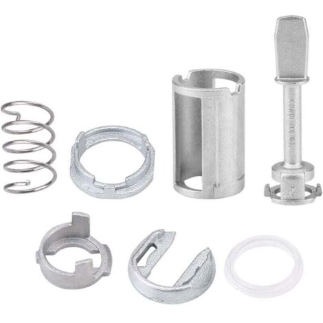 Kit de reparación de cerradura de cilindro de puerta, kit de reparación de coche delantero izquierdo y derecho para SEAT TOLEDO 1999-2006 LEON 1999-2006 AROSA 1997-2004 LUPO 1998-2005